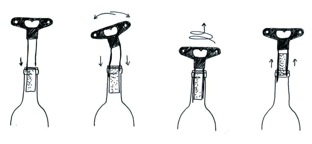 Tire-bouchon Bilame Chromé - L'Atelier du Vin - Athenaeum