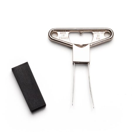 Two-blade chromed metal corkscrew