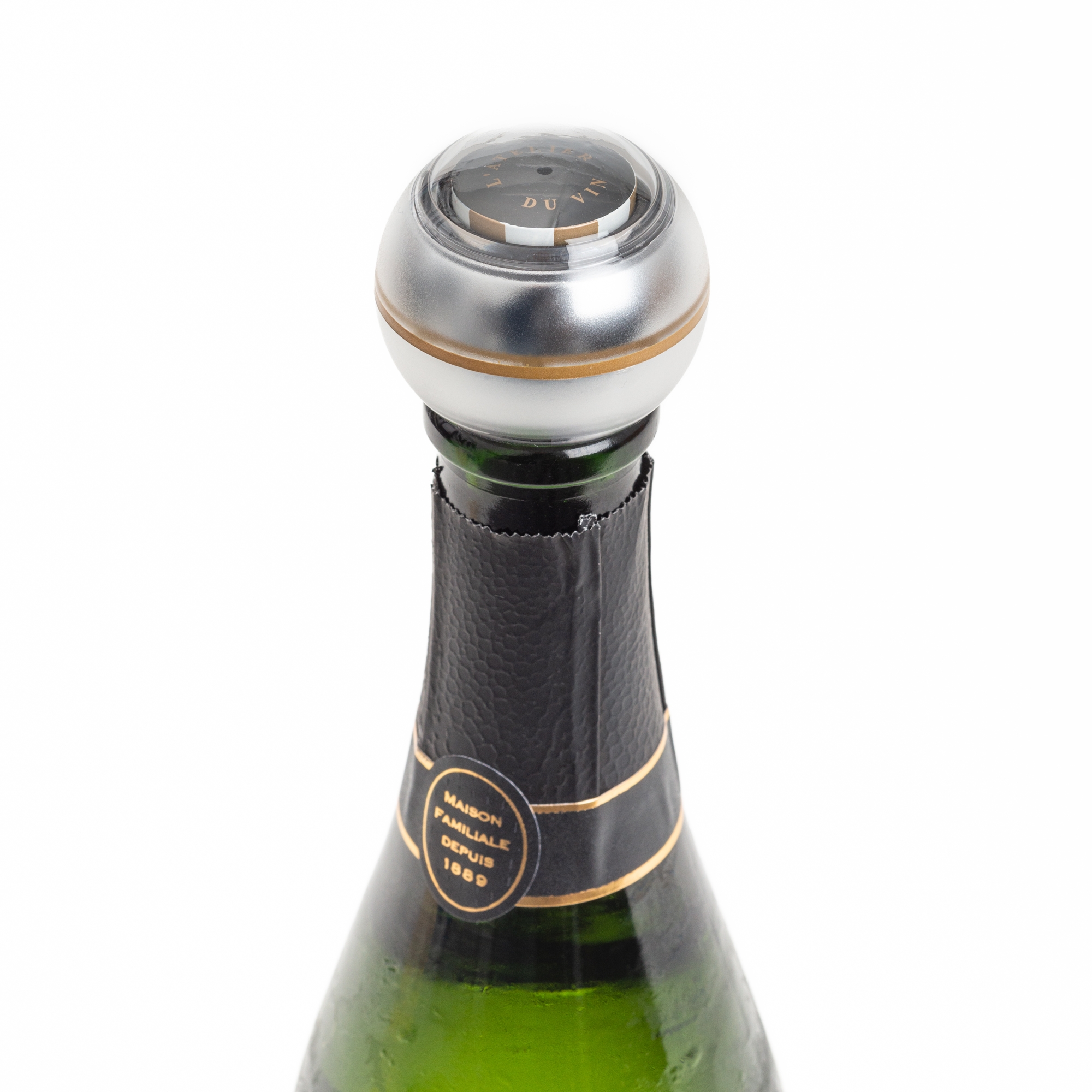 Bouchon indicateur de bulles pour champagne et vins pétillants