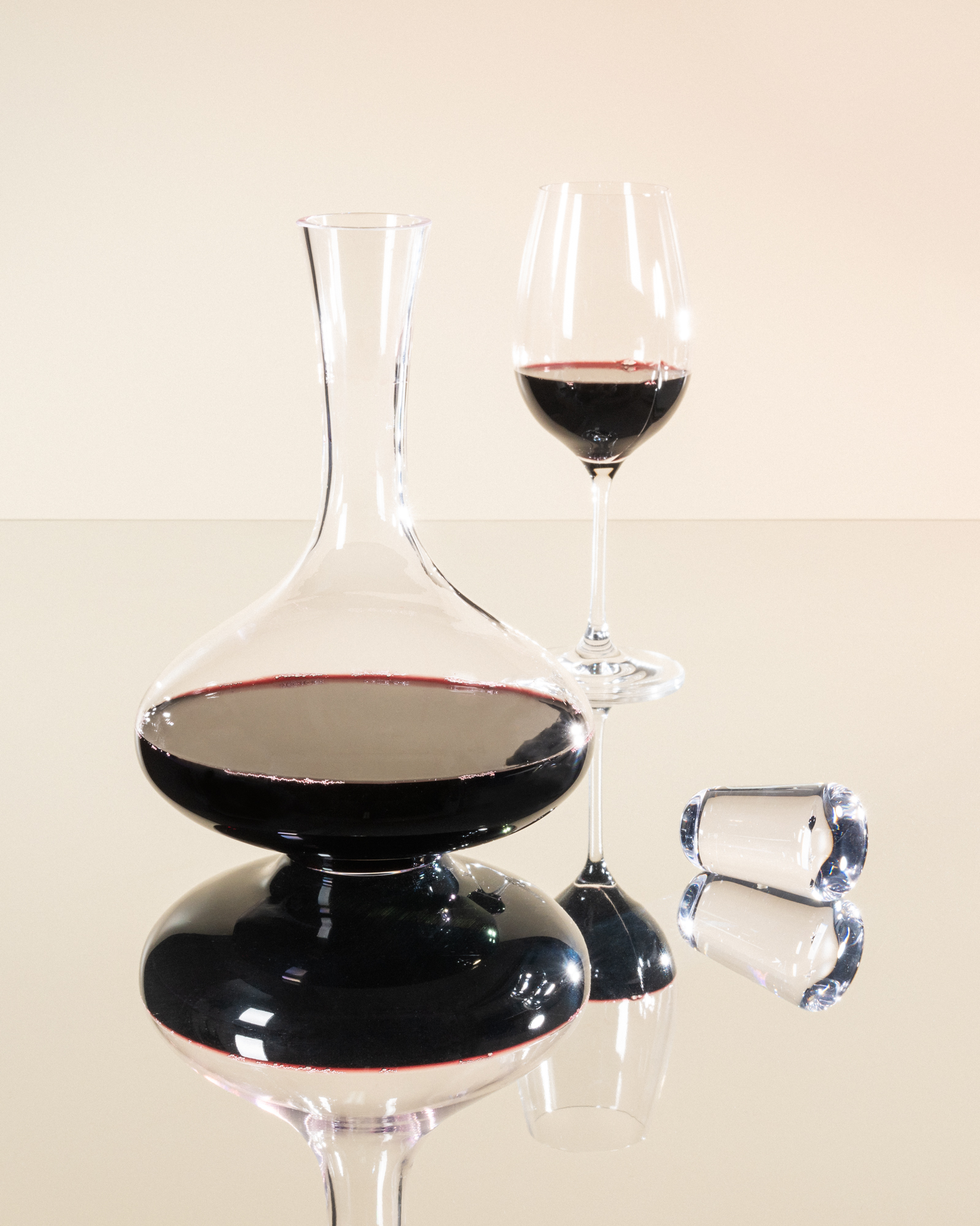 Carafe Bonde et verre a vin Exploreur Oenologie