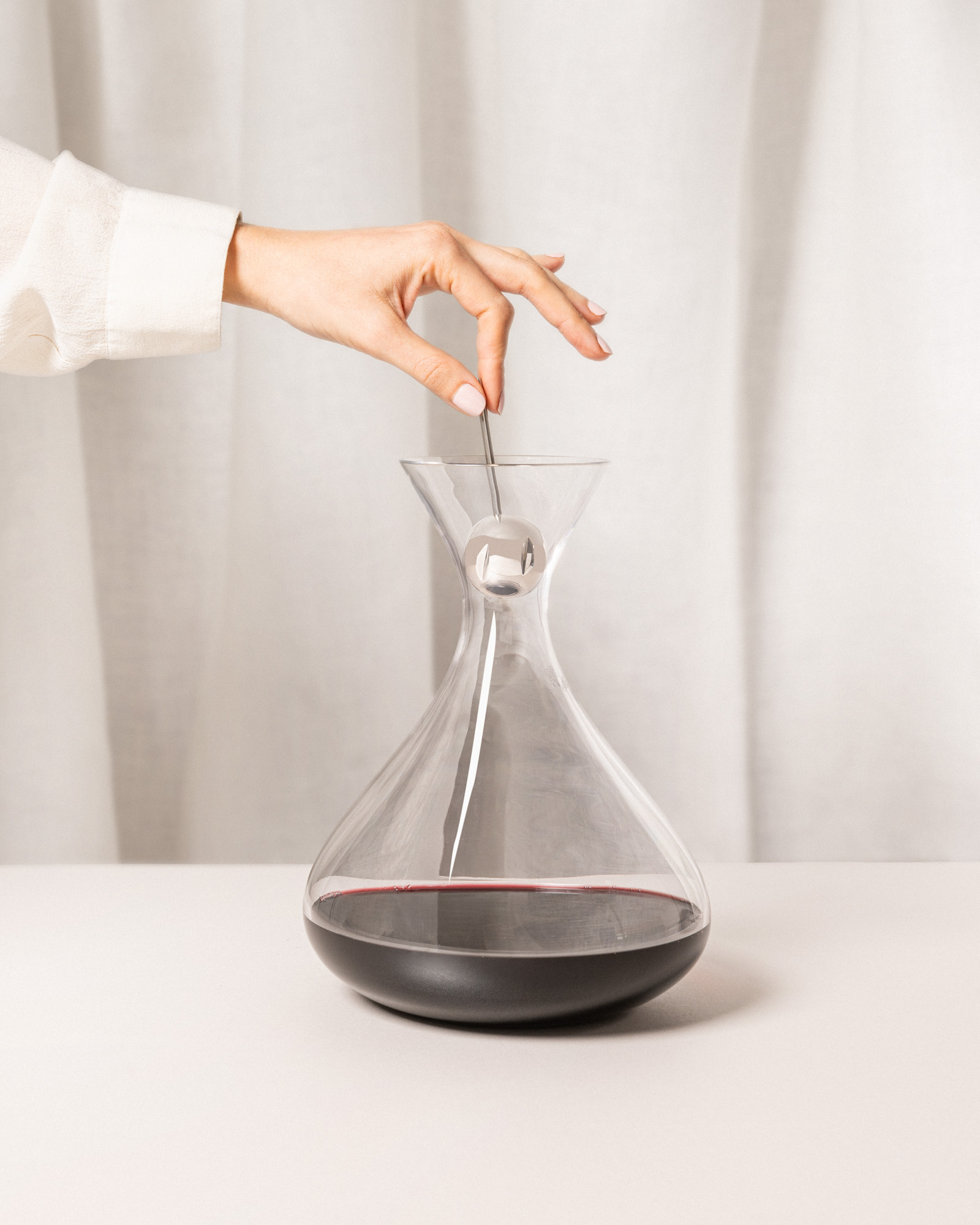 Carafe à décanter le vin et son Developer d'arômes