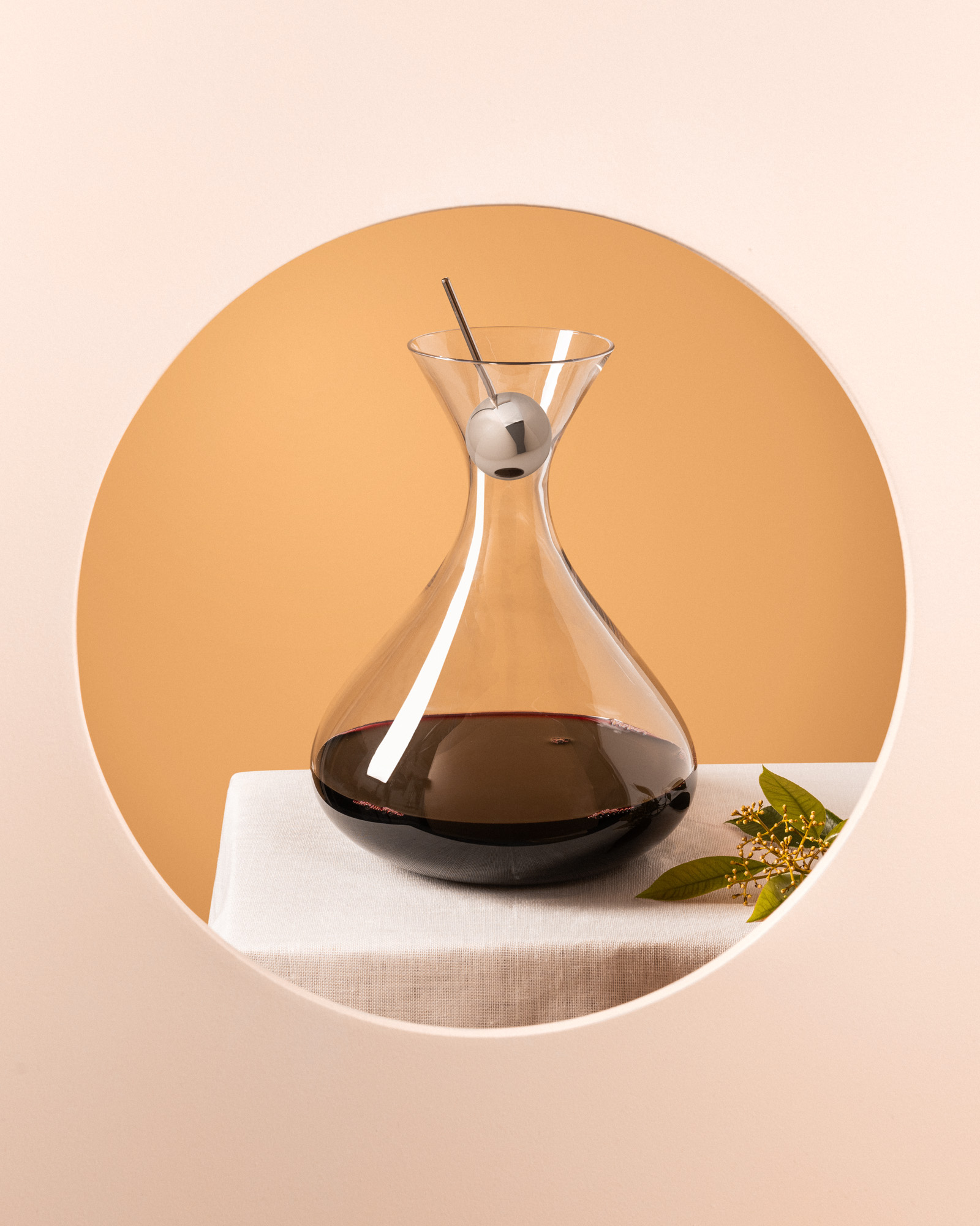 Carafe à décanter le vin et son Developer d'arômes