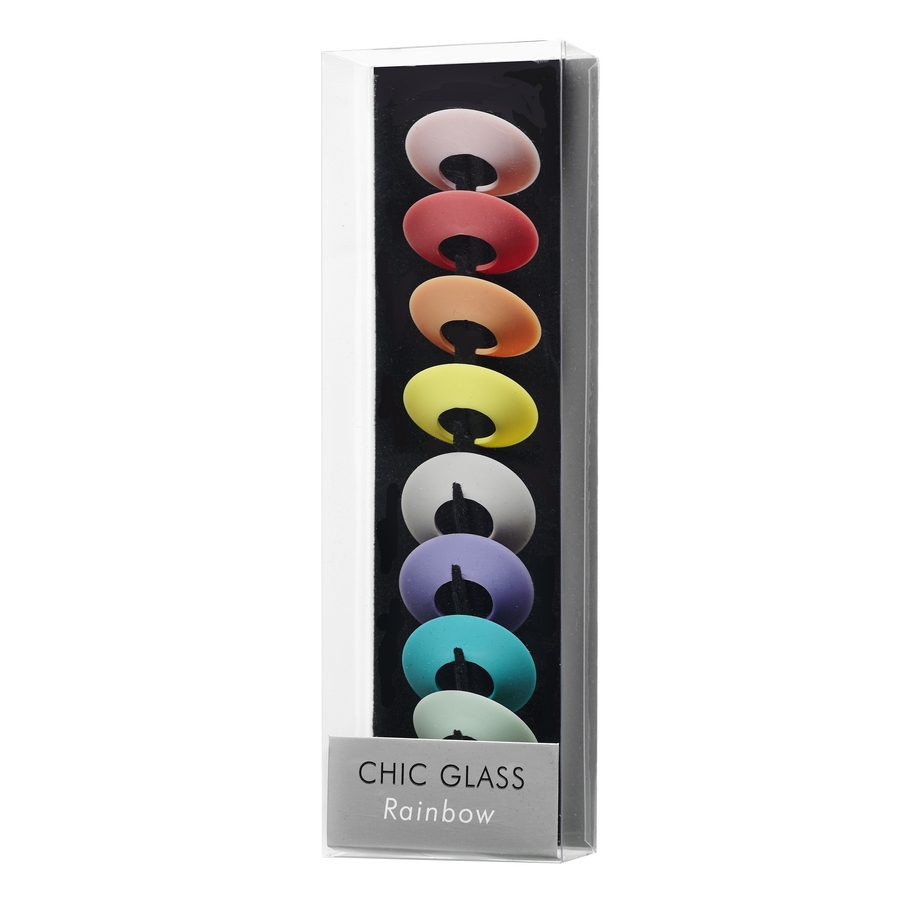 Pack des marques-verres Chic Glass Rainbow - L'Atelier du Vin