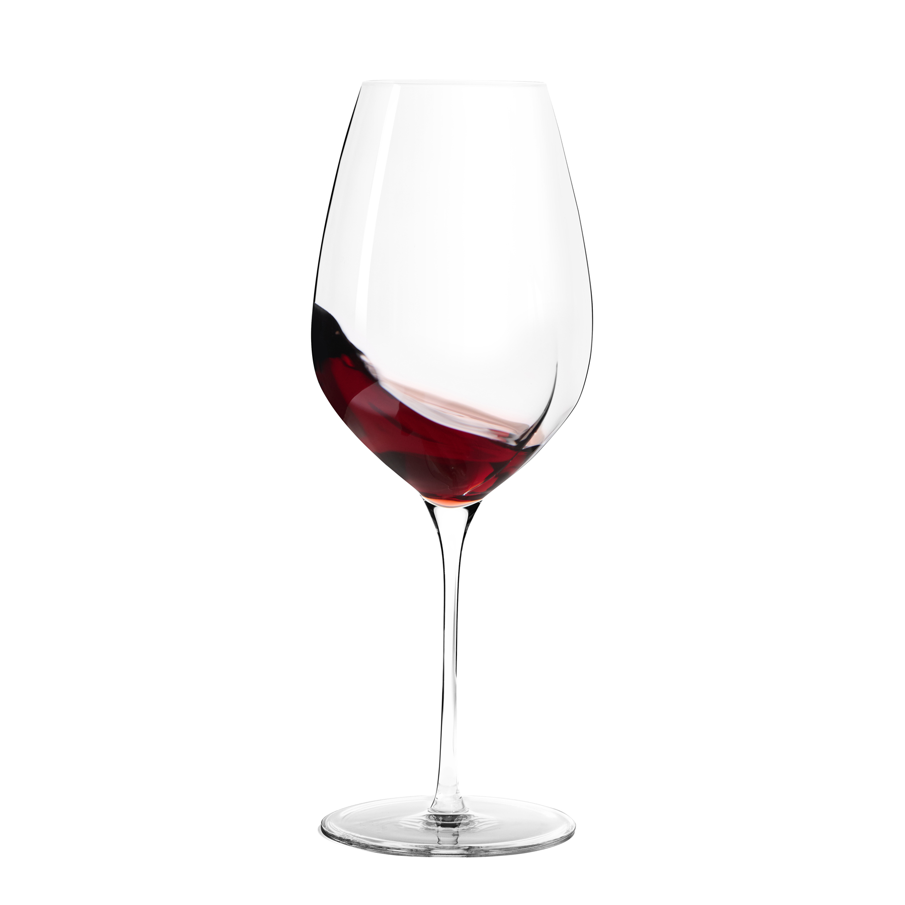 Verre de dégustation universel Exploreur 655 - Aroma Line contenant du vin rouge