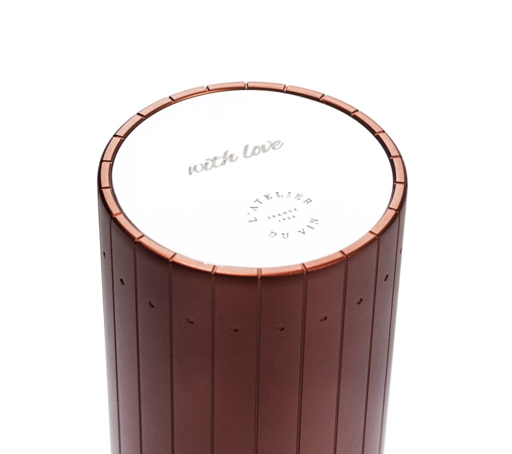 Gard'Vin On/Off Power Signature personnalisé sur le miroir "With love"