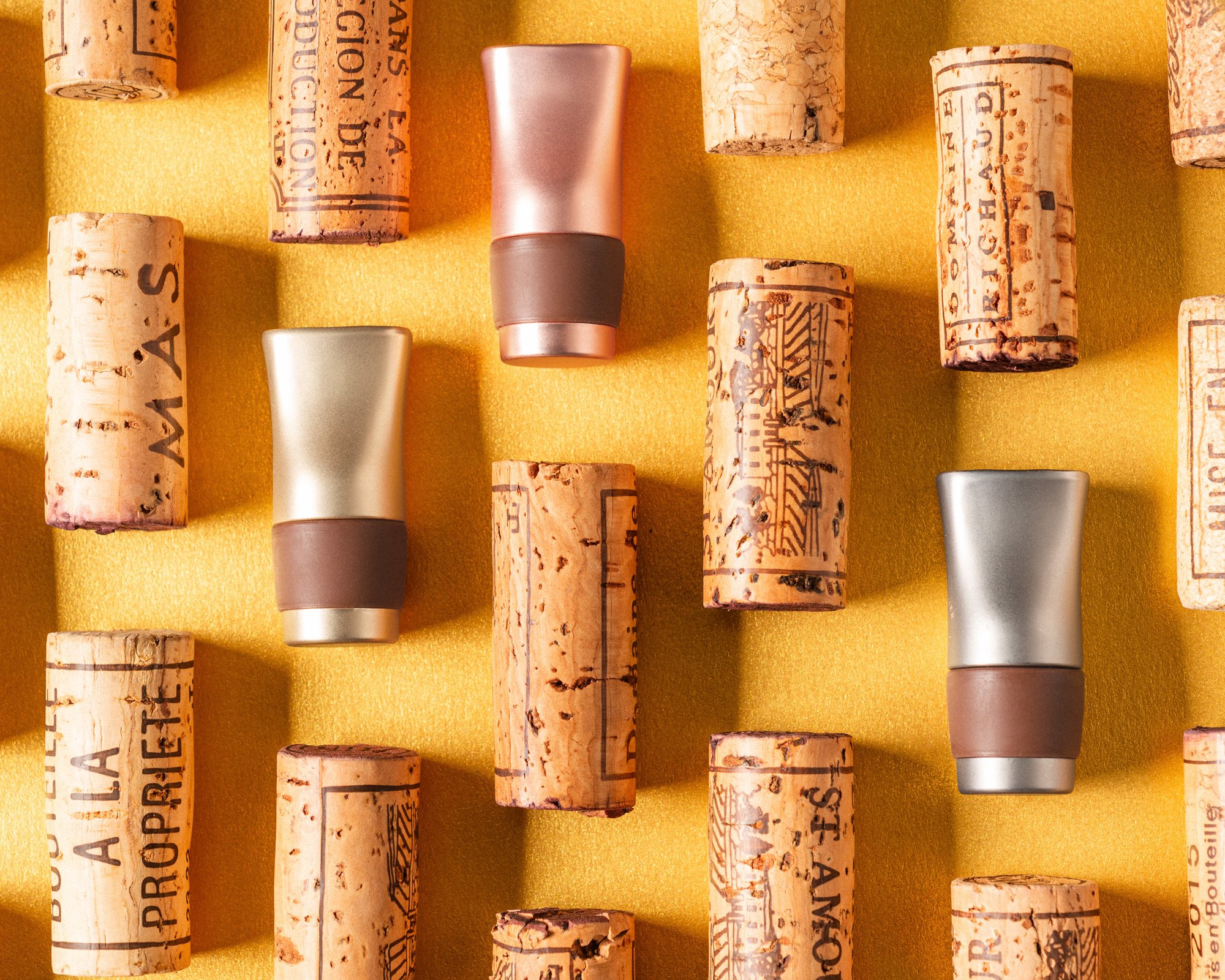 Bouchons de conservation pour le vin