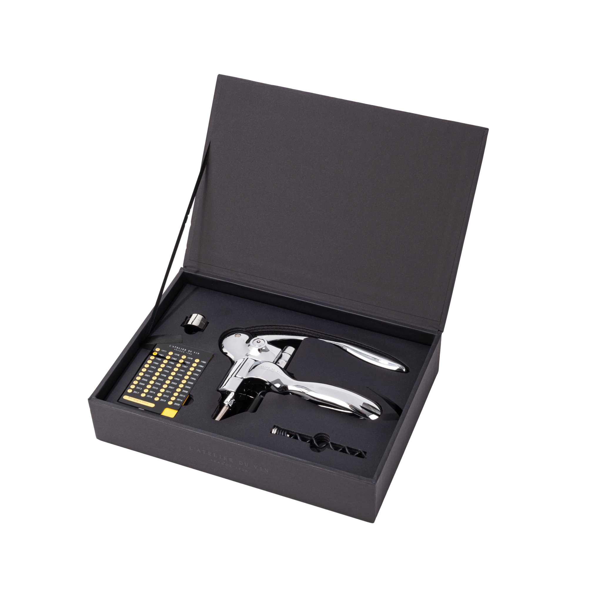 Box wine Oeno Box Sommelier - Lever corkscrew in polished metal
