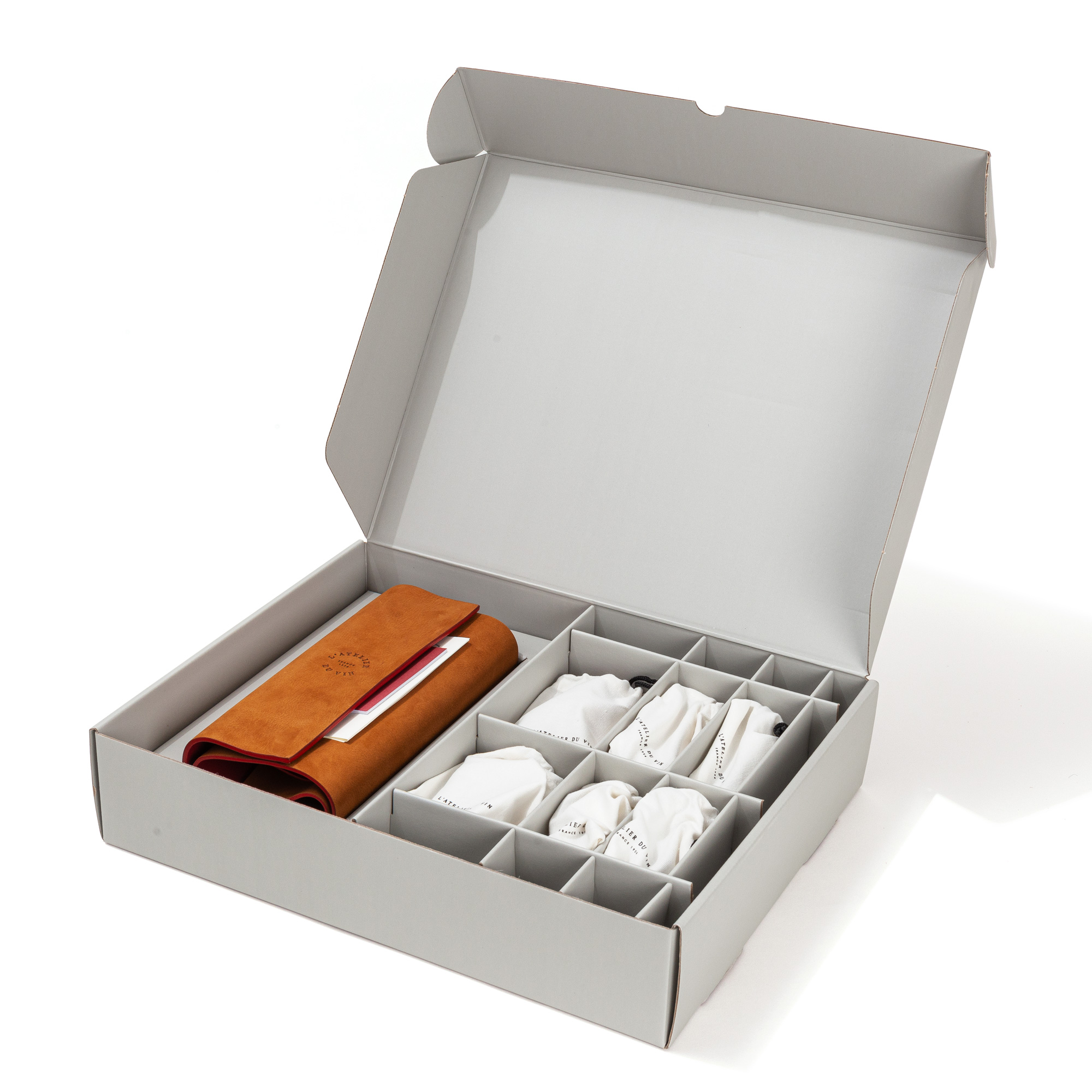 Pack Trousse en cuir avec accessoires pour le vin