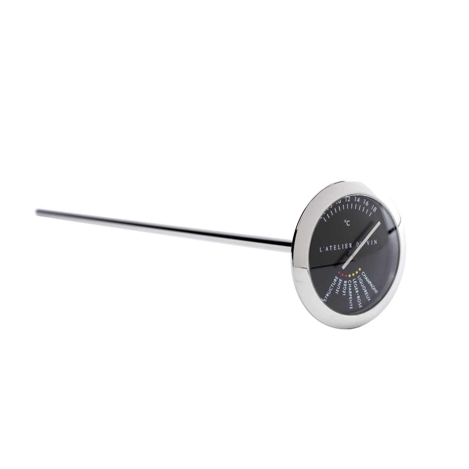 THERMOMÈTRE À VIN en verre et étain EUR 20,00 - FR