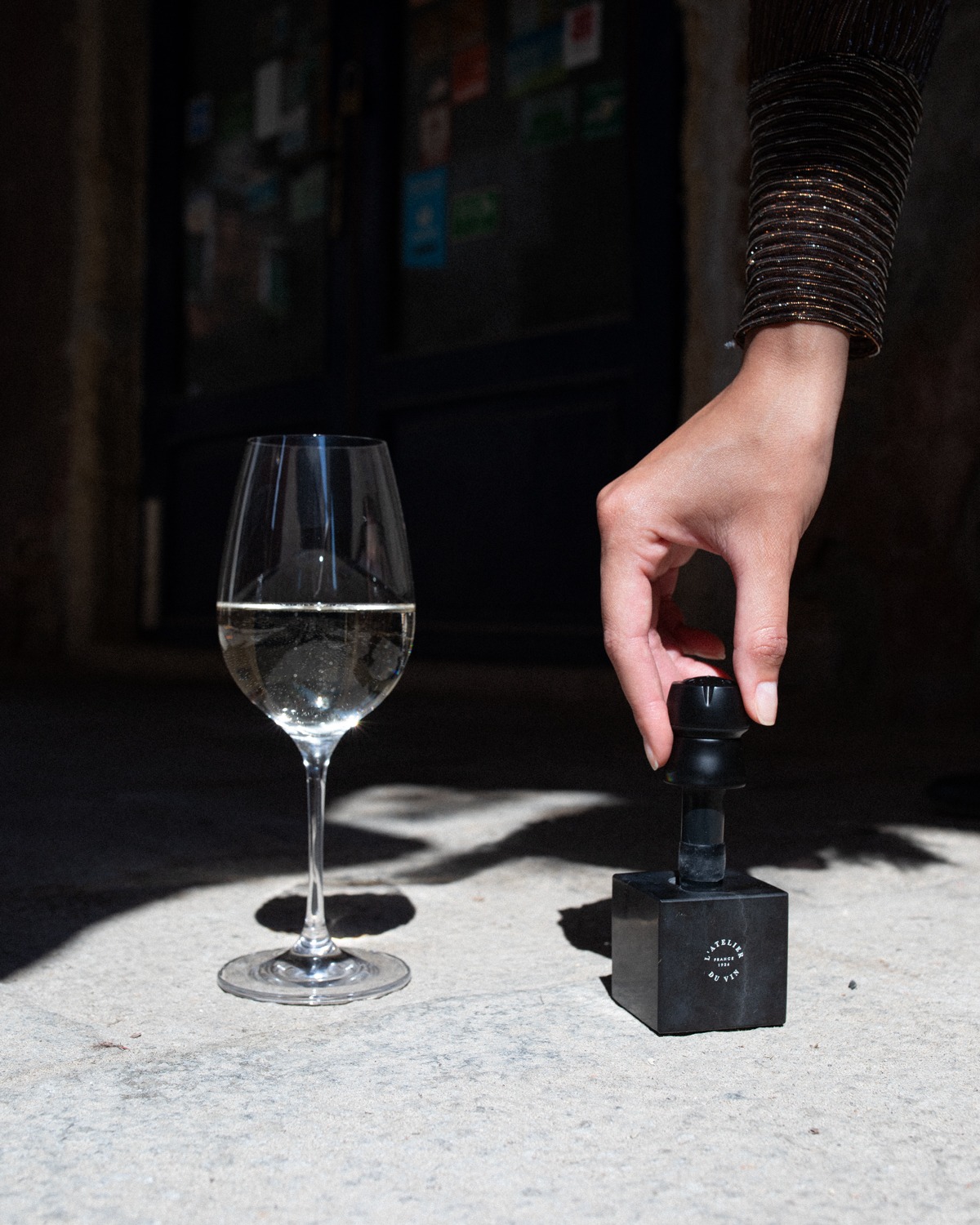 Bouchon de préservation pour le champagne Bubble Cork - Black