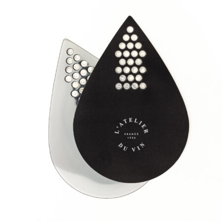 Verseur aérateur souple noir et argent - L'Atelier du Vin